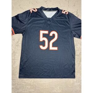 Chicago Bears Khalil Mack #52 Jersey Navy Blue Men's Large NFL Football